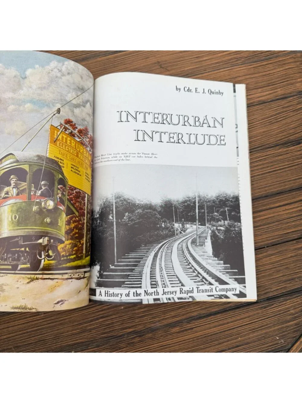 Interurban Interlude by Cdr. E. J. Quinby HC North Jersey Rapid Transit History